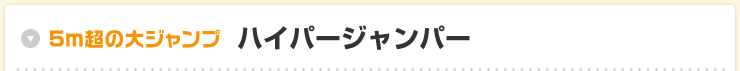 5m超の大ジャンプハイパージャンパー